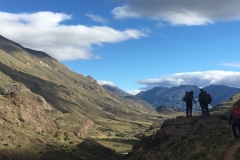 Day 8: the widening Valle Aviles as we descend to the Chacabuco Valley