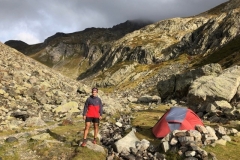 A very friendly young french guy camping with his mom on our hike down this remote valley